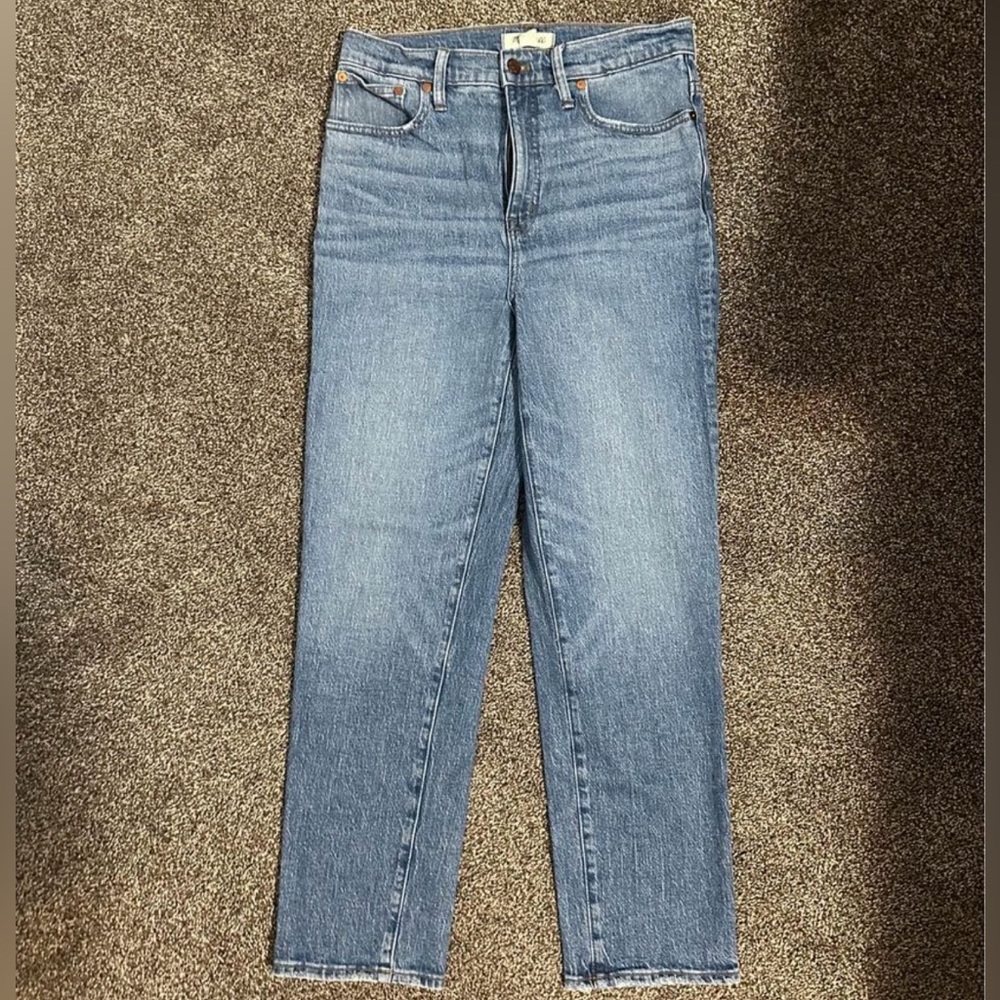 Madewell Classic Straight Jeans, medium wash